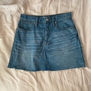 Madewell Denim Mini Skirt